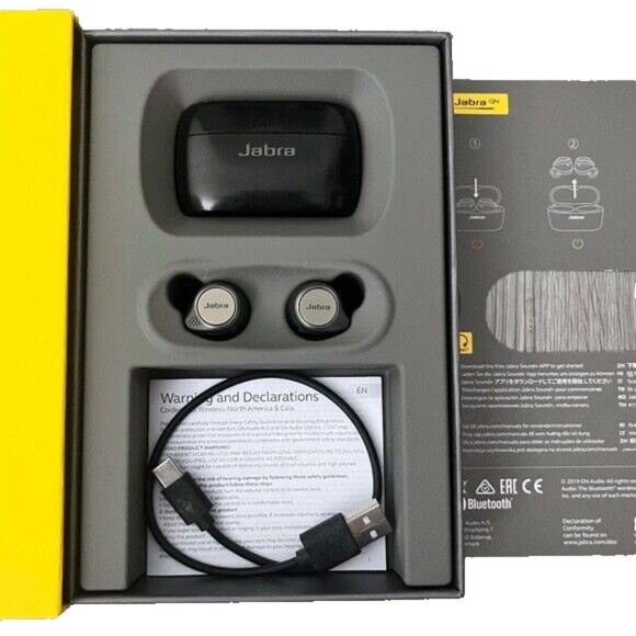 JABRA ELITE 75t Noise Cancelling Ear Buds with Charger - Picture 5 of 9